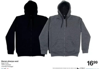 Zeeman Heren sherpa vest aanbieding