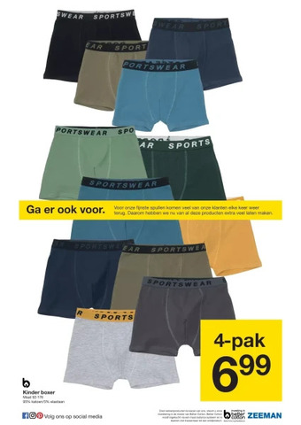 Zeeman Kinder boxer aanbieding