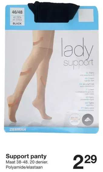 Zeeman Support panty aanbieding
