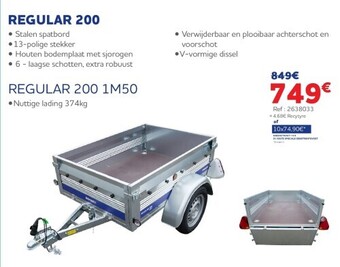 Auto5 Regular 200 1m50 aanbieding
