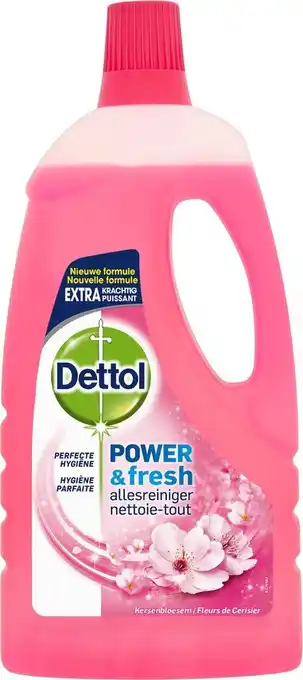 Bol.com Dettol power & fresh - allesreiniger - kersenbloesem - 1 liter aanbieding