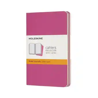 Bol.com Moleskine cahier journals - pocket - gelinieerd - roze - set van 3 aanbieding