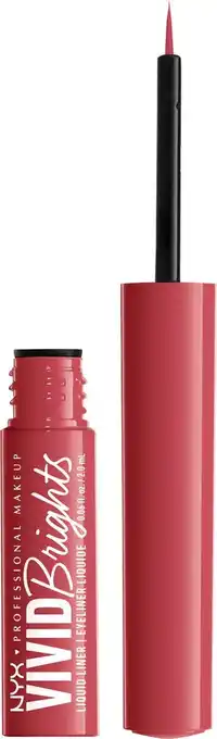 Bol.com Nyx professional makeup - vivid brights liquid liner - red liquid eye liner - on red aanbieding