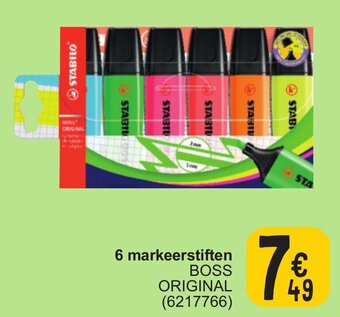 Cora 6 markeerstiften aanbieding