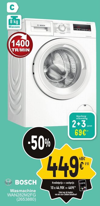 Cora Wasmachine aanbieding