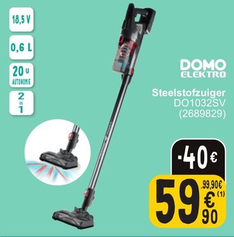 Cora DOMO ELEKTRO Steelstofzuiger aanbieding