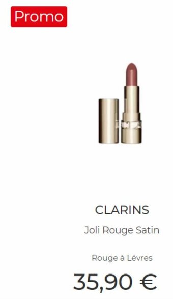 April Beauty CLARINS Joli Rouge Satin aanbieding