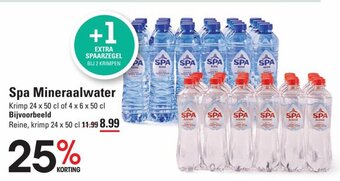 Sligro Spa Mineraalwater Krimp 24 x 50 cl of 4 x 6 x 50 cl aanbieding
