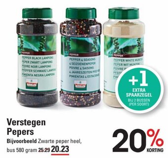 Sligro Verstegen Pepers 580 gram aanbieding