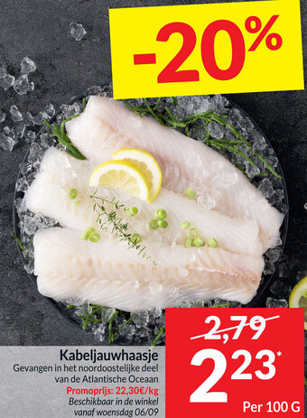 Intermarché Kabeljauwhaasje aanbieding