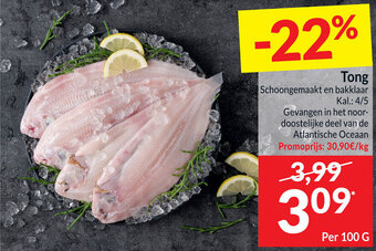 Intermarché Tong Schoongemaakt en bakklaar aanbieding