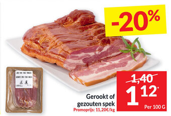 Intermarché Gerookt of gezouten spek aanbieding