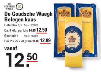 Sligro De Goudsche Waegh Belegen kaas aanbieding