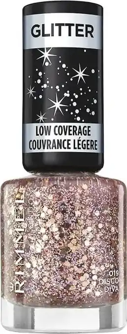 Bol.com Rimmel london glitter low coverage nagellak - 019 disco diva aanbieding