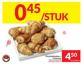 Intermarché Chocoladekoeken of Croissants aanbieding