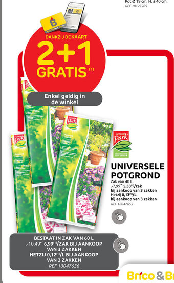 Brico UNIVERSELE POTGROND aanbieding