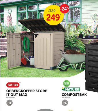 Brico OPBERGKOFFER STORE IT OUT MAX aanbieding