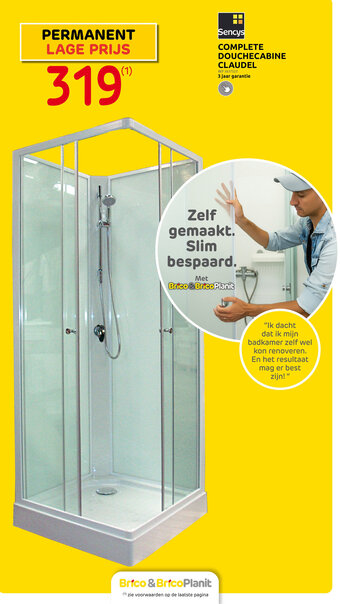 Brico COMPLETE DOUCHECABINE CLAUDEL aanbieding
