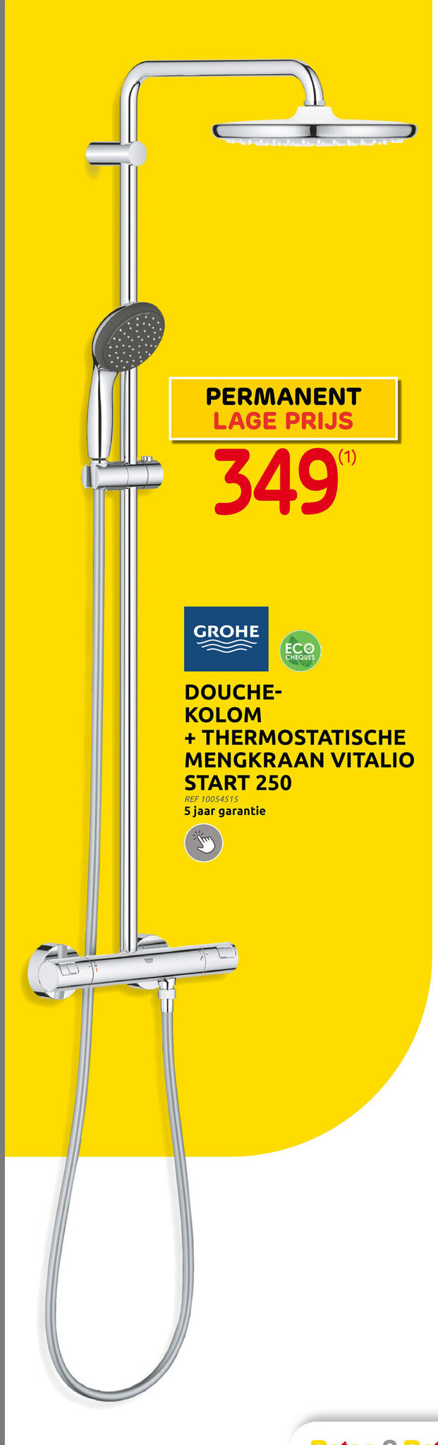 DOUCHEKOLOM + THERMOSTATISCHE MENGKRAAN VITALIO START 250 promotie bij