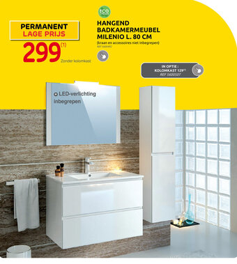 Brico HANGEND BADKAMERMEUBEL MILENIO L. 80 CM aanbieding