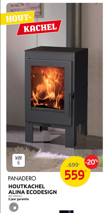 Brico HOUTKACHEL ALINA ECODESIGN aanbieding