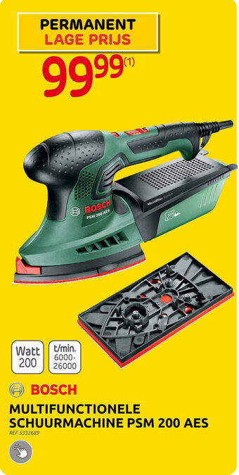 Brico MULTIFUNCTIONELE SCHUURMACHINE PSM 200 AES aanbieding