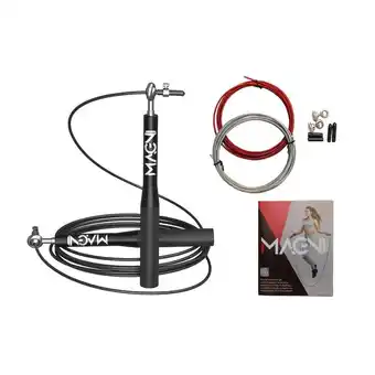 Decathlon Aluminium springtouw, antisliphandgreep en draagtas + gratis boek aanbieding