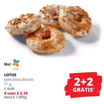 Spar Colruyt LOTUS speculoos donuts 71g aanbieding