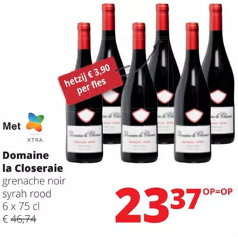 Spar Colruyt Domaine la Closeraie grenache noir syrah rood 6 x 75 cl aanbieding
