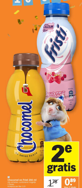 Chocomel en fristi 200 ml
