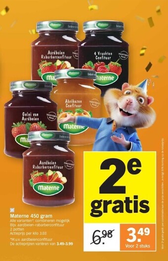 Albert Heijn Materne 450 gram aanbieding