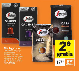 Albert Heijn Alle segafredo aanbieding