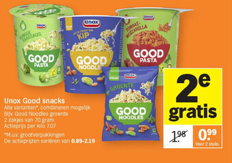 Albert Heijn Unox good snacks aanbieding