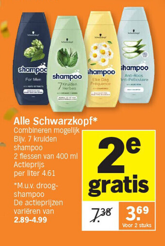 Albert Heijn Alle schwarzkopf* aanbieding