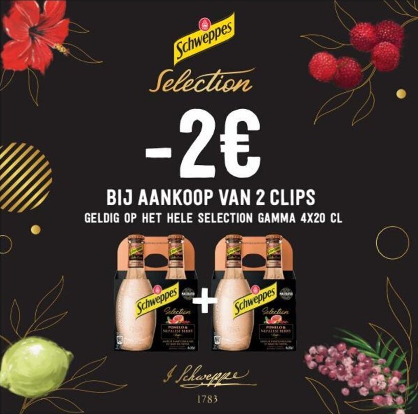 Schweppes promotie bij Prik en Tik