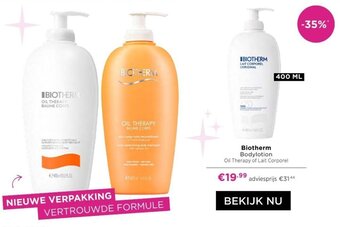 ICI PARIS XL Biotherm Bodylotion aanbieding