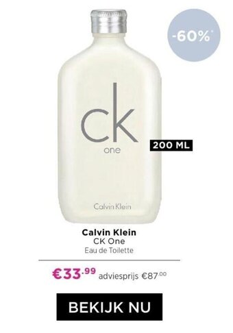 ICI PARIS XL Calvin Klein CK One 200 ml aanbieding