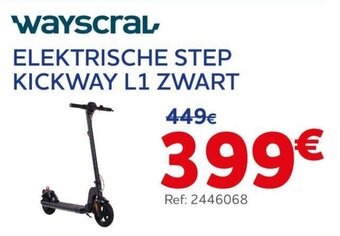 Auto5 ELEKTRISCHE STEP KICKWAY L1 ZWART aanbieding