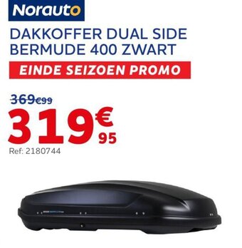 DAKKOFFER DUAL SIDE BERMUDE 400 ZWART