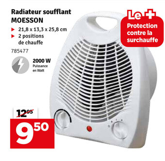 Mr Bricolage Radiateur soufflant MOESSON aanbieding