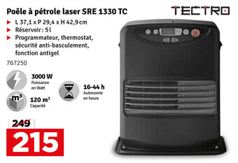 Mr Bricolage Poêle à pétrole laser SRE 1330 TC aanbieding
