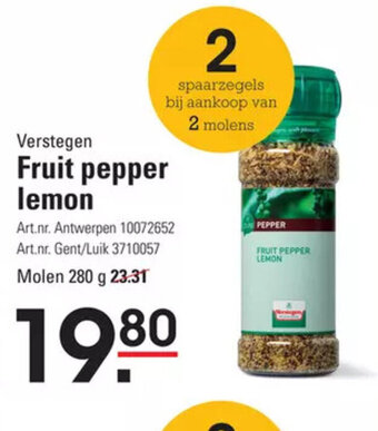 Sligro Verstegen Fruit pepper lemon aanbieding