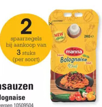Manna Pastasauzen Chef bolognaise