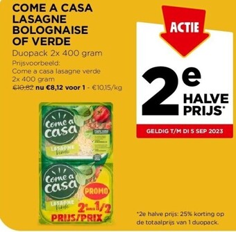 Jumbo Come a casa lasagne bolognaise of verde aanbieding