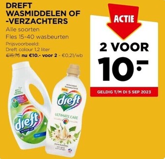 Jumbo Dreft wasmiddelen of -verzachters aanbieding