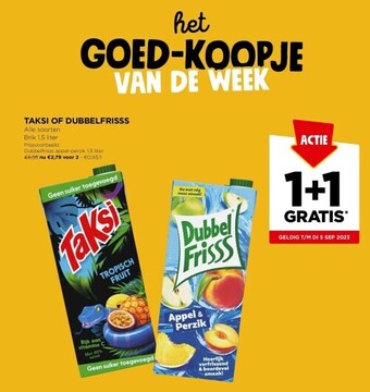 Jumbo Taksi of dubbelfrisss aanbieding