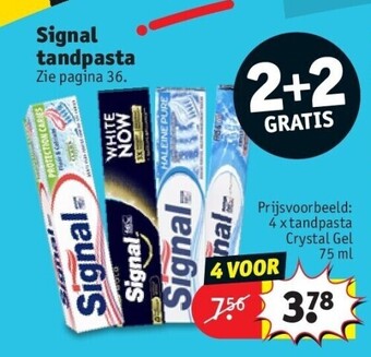 Kruidvat Signal tandpasta aanbieding