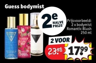 Kruidvat Guess bodymist aanbieding