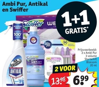 Kruidvat Ambi pur, antikal en swiffer aanbieding