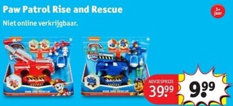 Kruidvat Paw patrol rise and rescue aanbieding